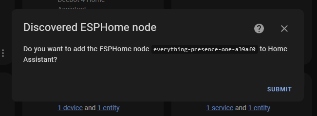 Connecting the EP1 to Home Assistant