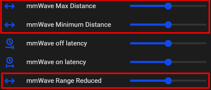 Home Assistant mmWave distance Entity