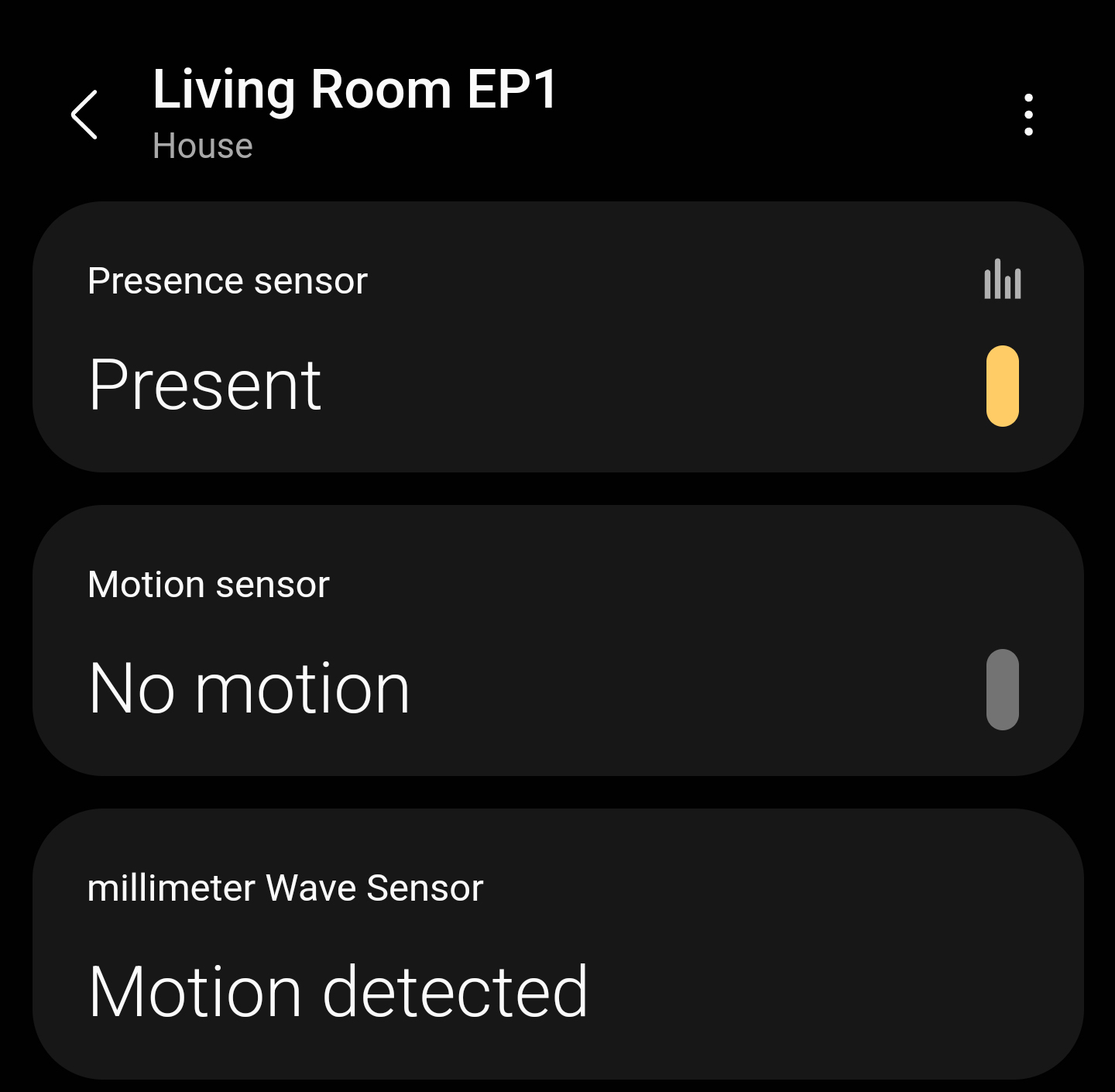 SmartThings Presence and Motion Sensors