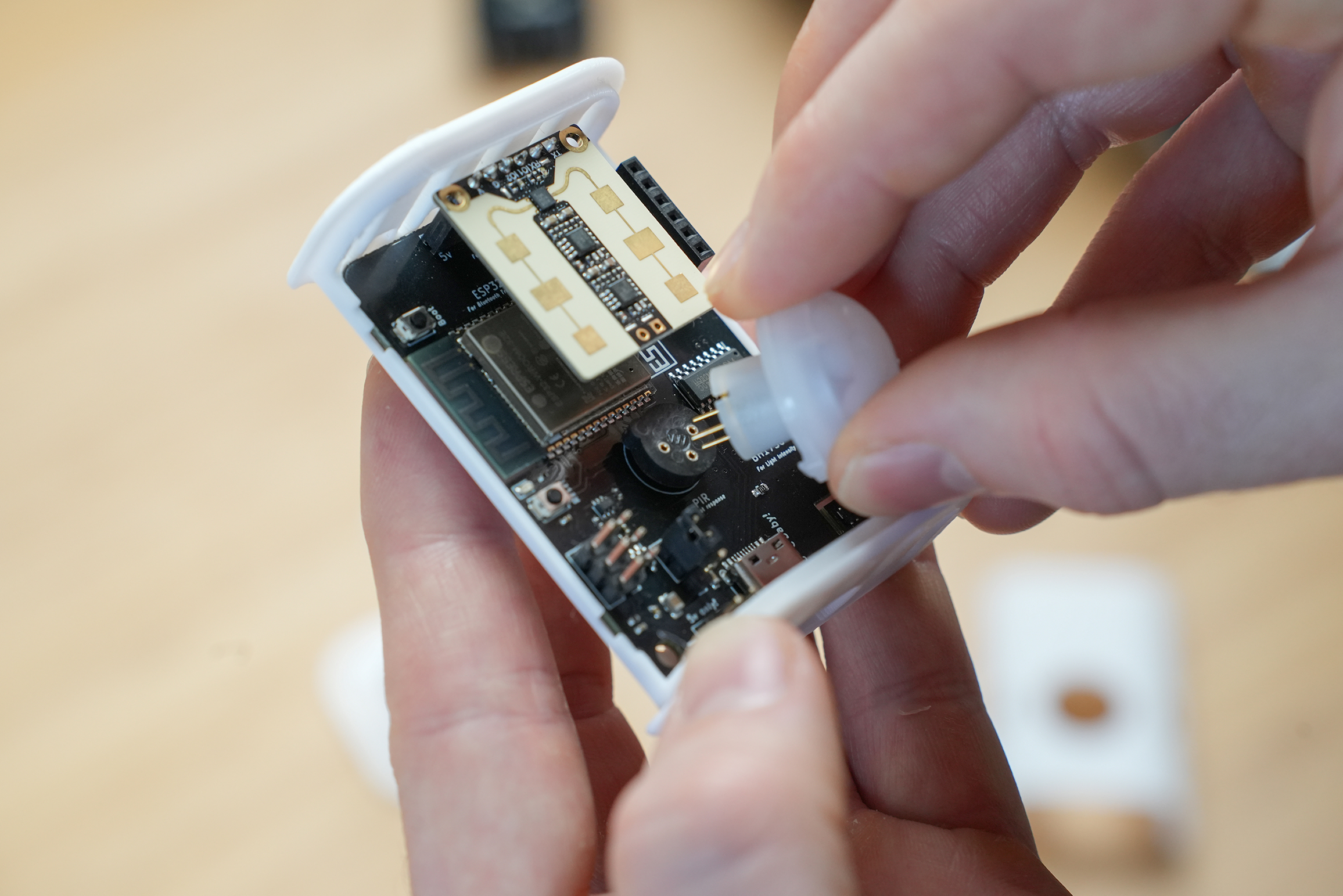 Inserting the PIR Sensor